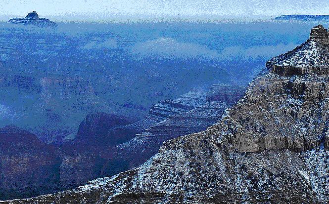 The Grand Canyon, January 1980 (Rex Welshon photo)