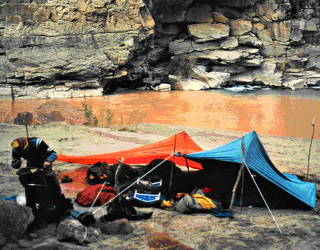 Scenic camping at Blue Springs (Ron West photo)