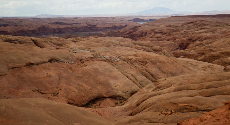 Looking southwest towards Lake Powell from the drop-in point.