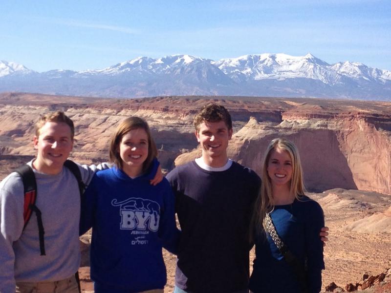 Dallin, Rebecca, Daniel, and Sarah - unaware of the adventure we were in for.