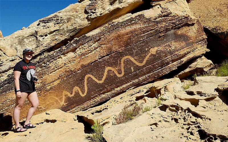 The Snake Petroglyph - San Rafael Swell