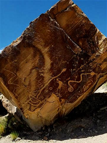 Snake & Kokopelli Petroglyph - San Rafael Swell