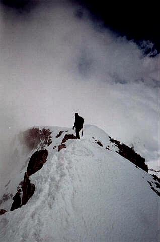 Todd Burrows crossing Alpine Ridge