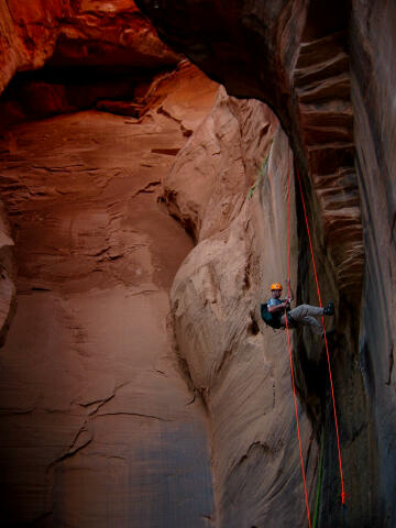 The Big Rappel in Rock Canyon