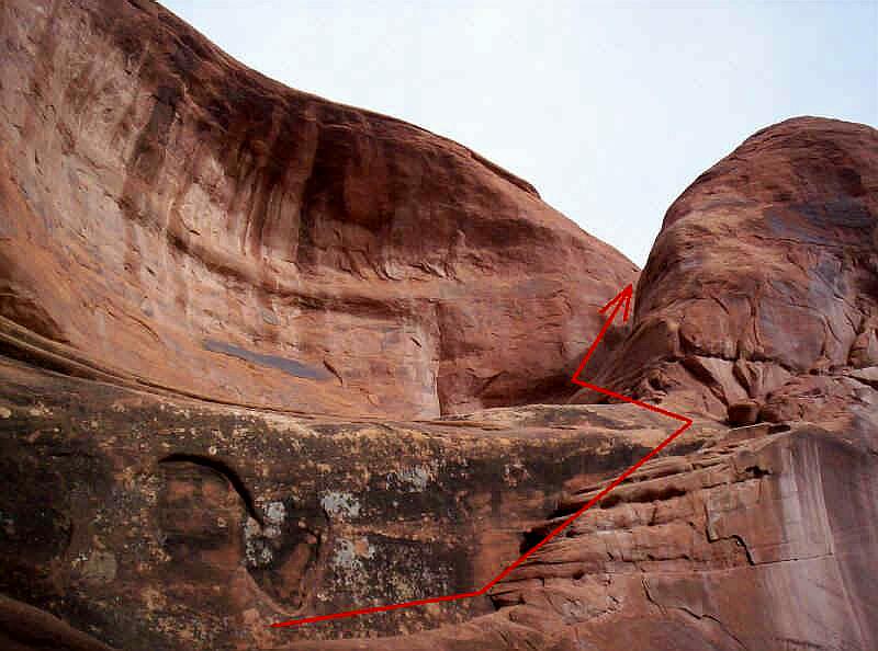 Climb up the crack