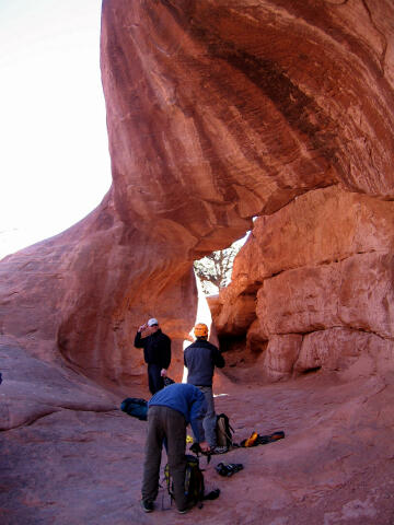 Surprise Arch - This is your first rappel.